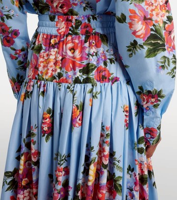 Dolce & Gabbana Floral cotton poplin maxi skirt