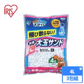 IRIS TIO-4L大玉脫臭貓砂(3包組)