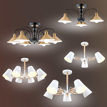 多款造型半吸頂燈 01-23241、23242、23243、23244、23245