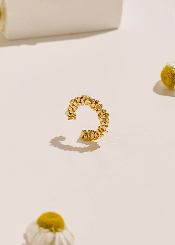 不規則堆砌・耳骨夾