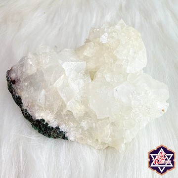 [水晶專賣24h出貨] X4 天然印度沸石礦物 魚眼石  消磁 淨化 方解石 水晶 礦石 共生礦物