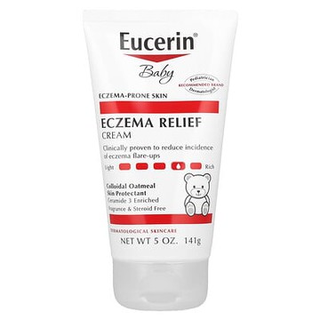Eucerin, 嬰兒，濕疹緩解霜，5 盎司（141 克）