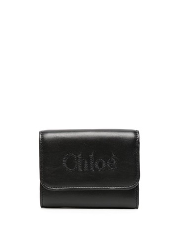 Chloé - Sense tri-fold leather wallet - women - Calf Leather - One Size - Black