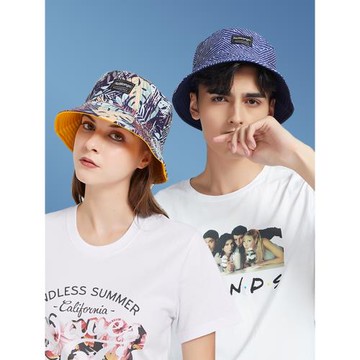 漁夫帽女春秋防曬雙面戴百搭出游四季款遮陽文藝韓版日系情侶帽子