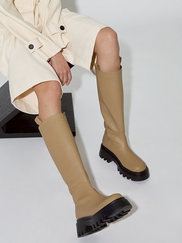 Karim Long Boots_Beige