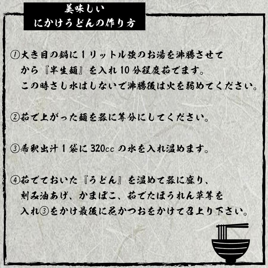 勢川 にかけうどん つゆ付き 1人前 5セット 半生タイプ レシピ付き 人気