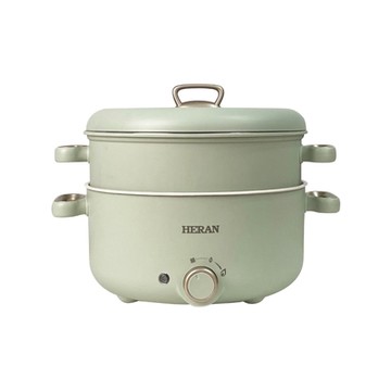 禾聯3L公升陶瓷塗層附蒸籠電火鍋HHP-10SP01S