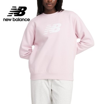 【New Balance】刷毛長袖上衣大學T_女性_粉色_WT43526MEY