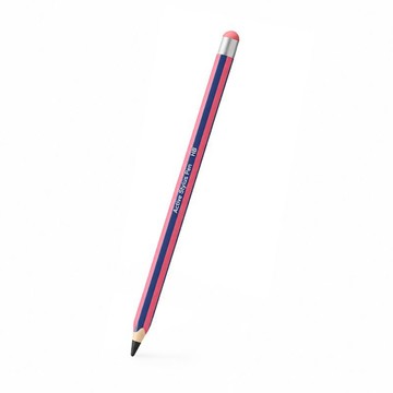 Stylus Pen D2 iPad 專用觸控筆(防誤觸+傾斜壓感)(鉛筆款)(深藍玫紅) 磁吸觸控筆 主動式電容筆 手寫筆【愛瘋潮】