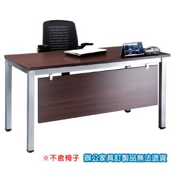 TSA烤銀方形腳 辦公桌 TSA-140E 深胡桃 /張【APP滿額下單10%點數(單一帳號最高5000點)】1/31止