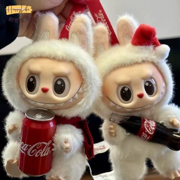 泡泡瑪特 Labubu拉布布 爆款泡泡 可口可樂 搪膠臉系列盲盒 三代手辦 心動馬卡龍[PP0517011]