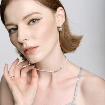 Ginn｜First thought-手工製作珍珠月光白純銀頸鍊choker