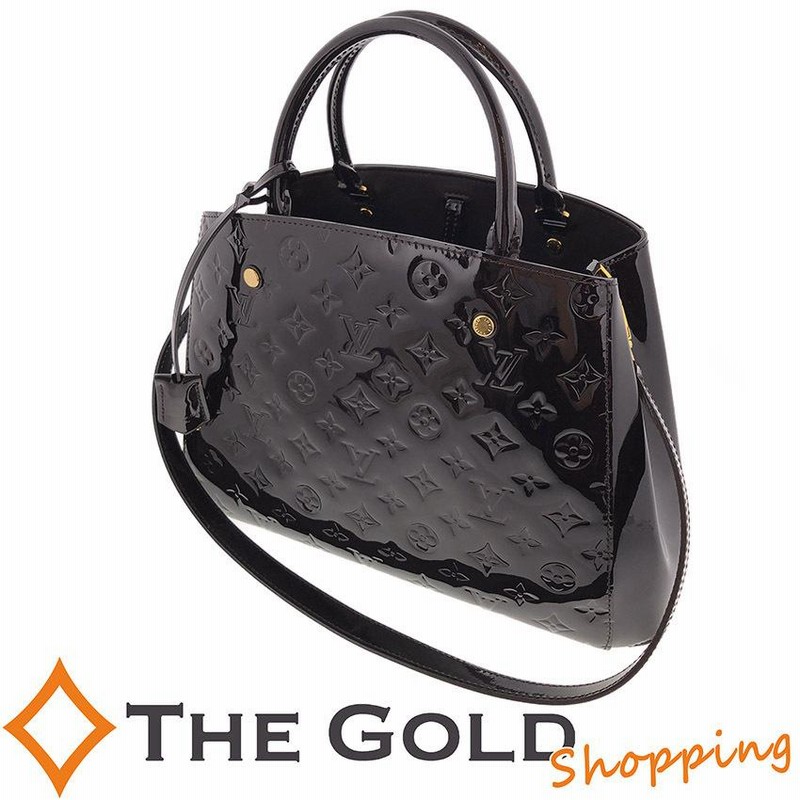 ルイ・ヴィトン モンテーニュMM モノグラム ヴェルニ アマラント ハンドバッグ ルイ・ヴィトン モンテーニュMM モノグラム ヴェルニ アマラント