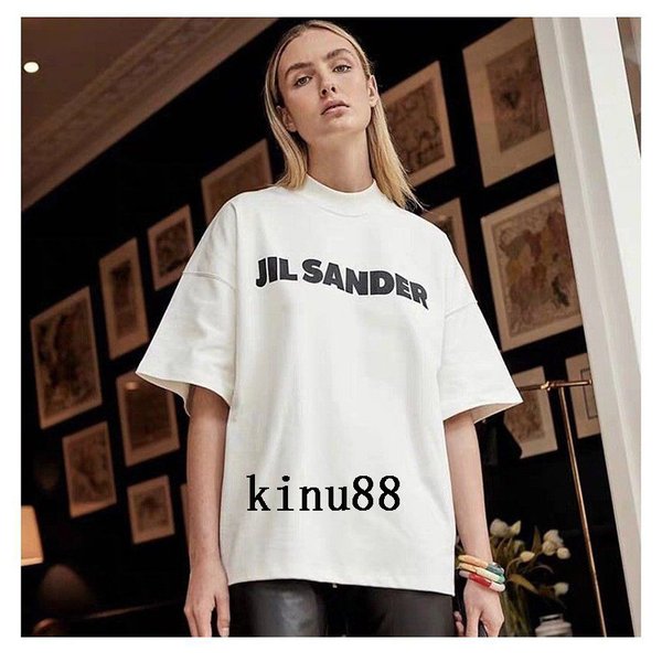 JIL SANDER（ジルサンダー） シースルーロゴプリント シアーTシャツ