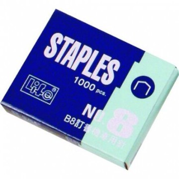 徠福 NO.8 釘書針 (10小盒入)【APP滿額下單10%點數(單一帳號最高5000點)】1/31止