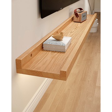 【MINE 家居】牆面置物架牆上置物架120*15cm款 一入(牆上置物架/牆上裝飾)