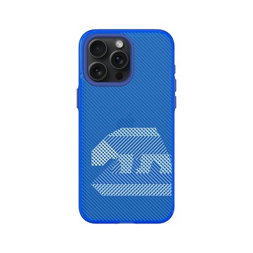 iPhone 15 Pro Max Clear 激光藍 - The Wildlife Collection 動物野境系列 - 北極熊 - 線條版