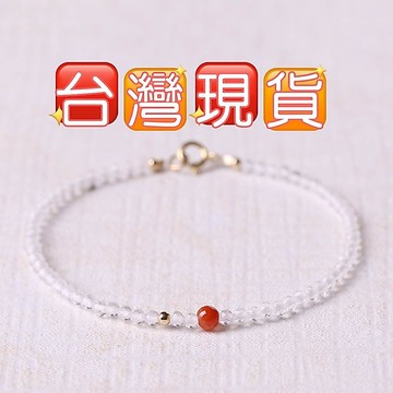 玉鎔水晶-天然14K金白水晶手鍊 台灣現貨 白水晶極細手鍊 切面白水晶手鍊 白水晶手珠 刻面白水晶手鍊 2mm白水晶手鍊