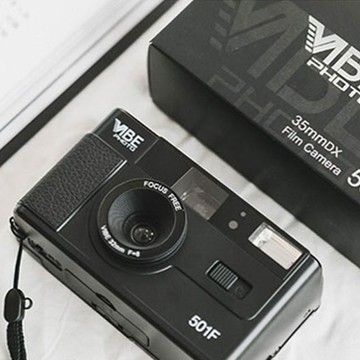 【VIBE相機】德國 VIBE 501F 底片相機 傻瓜相機 傳統膠捲 相機 -  黑色