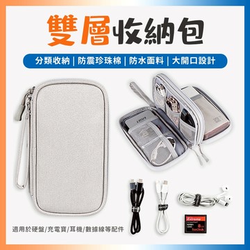 隔日達💥3C收納包 手機配件包 行動電源收納包 3c收納包 零件收納包 充電線收納 線材收納包 硬碟收納 硬殼收納包