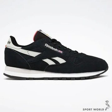 Reebok 男鞋 休閒鞋 麂皮 皮革 Classic Leather 黑 100032774