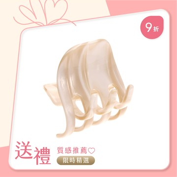 FRANCE LUXE 圓弧造型中抓夾〈珍珠白〉