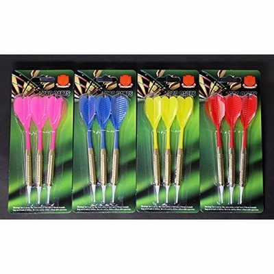 ダーツ矢 ソフトチップ ハウスダーツ青 黄 赤 ブルー イエロー レッド 9本セット Pro Darts仕様 初心者 通販 Lineポイント最大get Lineショッピング