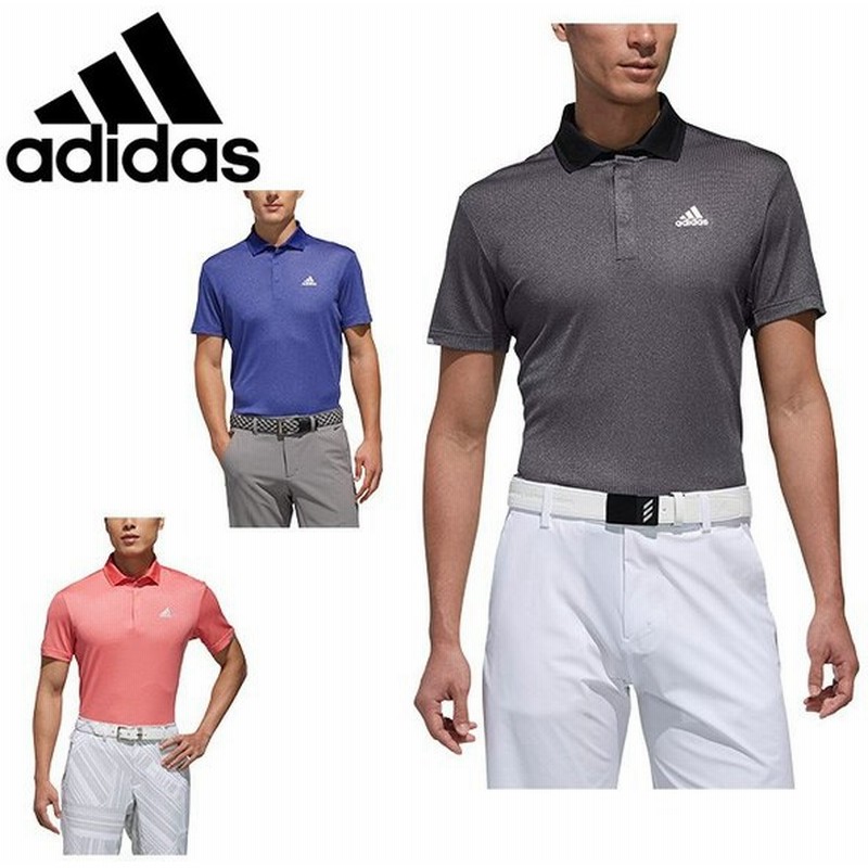アディダス ゴルフウェア ポロシャツ 半袖 メンズ クライマチルヘザー半袖ポロ Fve37 Adidas 通販 Lineポイント最大0 5 Get Lineショッピング