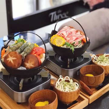 吊鍋鐵鍋鑄鐵加厚壽喜鍋日式商用螺紋煲戶外家用不粘燉鍋湯鍋生鐵