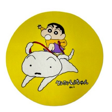 【蠟筆小新】🇯🇵日本商品 35週年系列 圓形滑鼠墊 日落小物  交換禮物 聖誕禮物