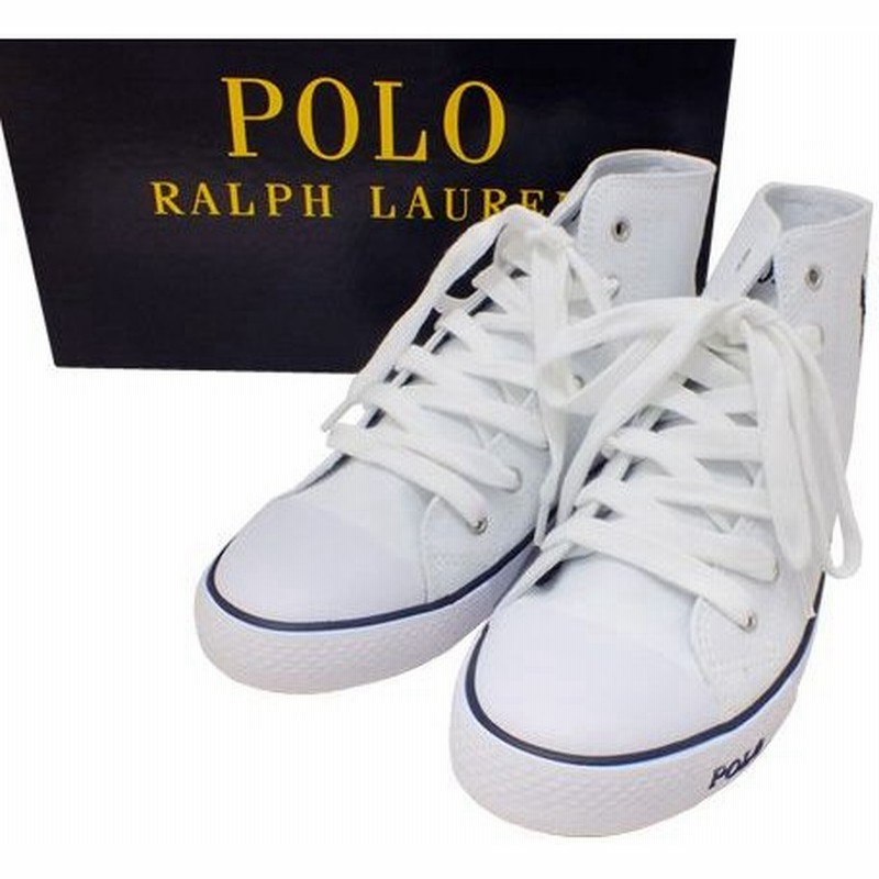 ポロ ラルフローレン Polo Ralph Lauren ハイカット スニーカー 5 24cm j Wh 通販 Lineポイント最大0 5 Get Lineショッピング