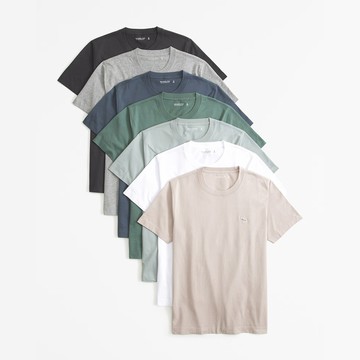 AF 麋鹿 A&F 熱銷刺繡麋鹿素面短袖T恤(無吊牌/BONL)-多色選