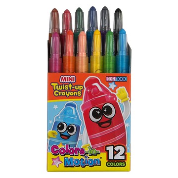 地球化學 GLOBE CHEMICAL 迷你伸縮蠟筆  12色  1個