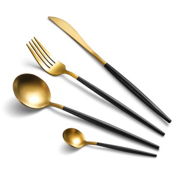 拋光質感不鏽鋼餐具 影片 北歐典雅風 發票 儀式感餐具 餐具組 筷子 湯匙 精美餐具組 餐桌佈置 BANG【HF141】