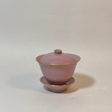 紫金茶杯組-茶托茶杯茶蓋