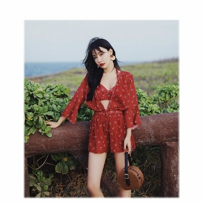 水着 レディース ビキニ セパレート ワイヤー パッド 付き 体型カバー 大きいサイズ XL セクシー 上下 三