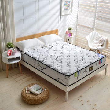 Ally愛麗 雙人5尺 瑞士Sanitized涼感長效抗菌除臭護邊獨立筒床墊 麵包床
