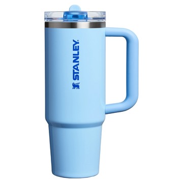 STANLEY 台灣公司貨 防漏吸管隨手杯  湖泊藍  1個  880ml