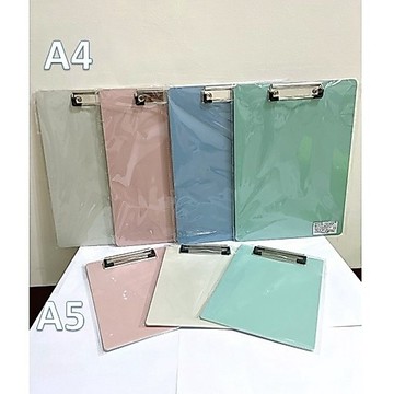 HOMA 莫蘭迪色 PP 板夾 A4 A5 塑膠板夾 文件夾 菜單夾 簽名夾 手寫用【星星文具】