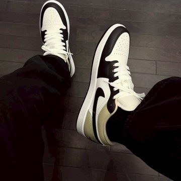 S.G Nike  Air Jordan 1 Low 553558-153 男鞋 黑 AJ1 黑 米白 低筒 休閒鞋
