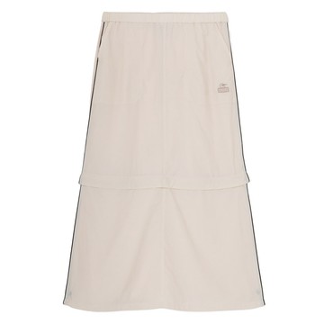 CHUMS Kearns Piping 2way Skirt 女 兩穿式長裙 奶油白 CH181370W105