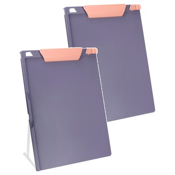 ABEL 力大牌 享讀可收合站立式板夾  紫粉色  2個