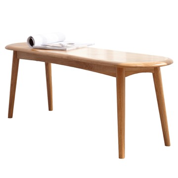 hoi! 源氏木語柏林橡木原木色圓弧長凳1.2M Y83T76