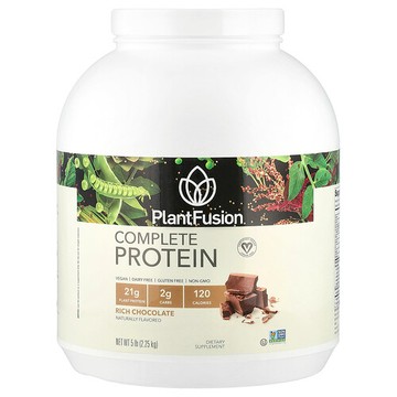 PlantFusion, 完全蛋白質，濃巧克力，5 磅（2.25 千克）