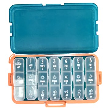 日式大容量獨立分裝式21格-藍色  1個