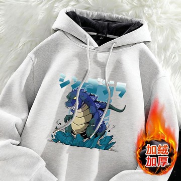 【現貨! 恐龍大印花】重磅帽t 680g純棉帽t 連帽衛衣男 美式潮流復古oversize 美式帽t 長袖上衣 秋冬帽踢