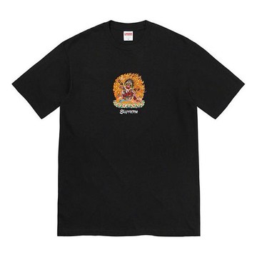 Supreme SS22 Week 8 Person Tee Cartoon Alphabet Printing Round Neck Short Sleeve Unisex