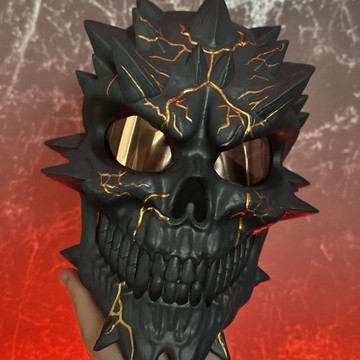 骷髏面具  灰金配色  PayDay 死亡願望面具  角色扮演用惡魔面具