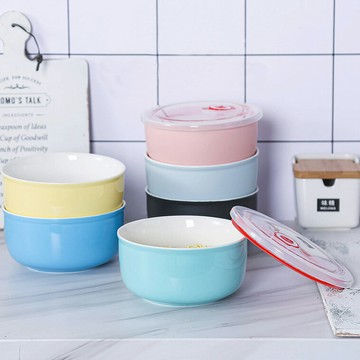 陶瓷泡面碗ins網紅簡約創意小飯碗宿舍用碗單個學生飯盒韓式碗