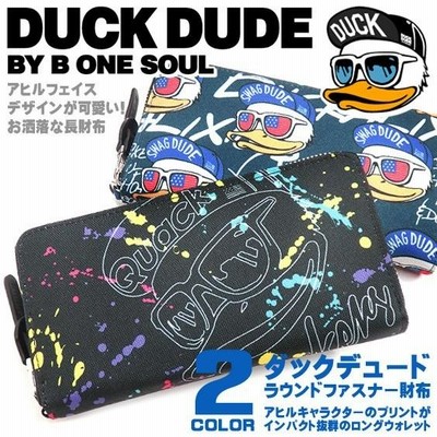 ダックデュード 長財布 DUCK DUDE ラウンドファスナー 財布 アヒル